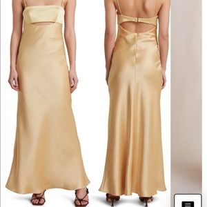 NWT Bec & Bridge Carrie Satin Maxi Dress